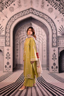 URGE - 3PC LAWN EMBROIDERED SHIRT WITH MONARK PRINTED DUPATTA AND EMB TROUSER BIC-3788