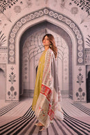 URGE - 3PC LAWN EMBROIDERED SHIRT WITH MONARK PRINTED DUPATTA AND EMB TROUSER BIC-3788