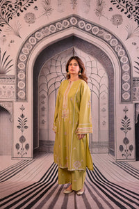 URGE - 3PC LAWN EMBROIDERED SHIRT WITH MONARK PRINTED DUPATTA AND EMB TROUSER BIC-3788