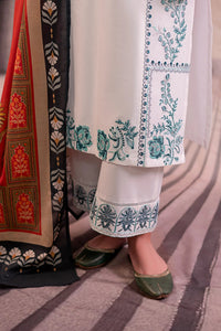 URGE - 3PC LAWN EMBROIDERED SHIRT WITH MONARK PRINTED DUPATTA AND EMB TROUSER BIC-3758