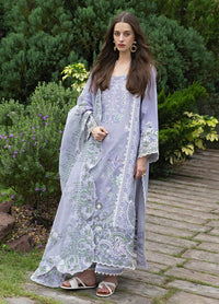 MUSHQ-3PC LAWN EMBROIDERED SHIRT WITH KHADDI NET EMB DUPATTA AND TROUSER-BIC-4804