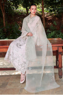 CROSS STITCH-3PC LAWN LASERWORK EMBROIDERED SHIRT WITH ORGANZA EMB DUPATTA AND TROUSER-BIC-4904