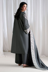 CROSS STITCH-3PC DHANAK EMBROIDERED SHIRT WITH DHANAK EMBROIDERED SHAWL AND TROUSER-BIC-5286