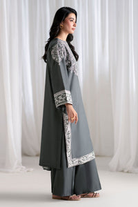 CROSS STITCH-3PC DHANAK EMBROIDERED SHIRT WITH DHANAK EMBROIDERED SHAWL AND TROUSER-BIC-5286