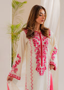 VINTAGE-3PC LAWN EMBROIDERED SHIRT WITH CHIFFON TYE&DYE DUPATTA AND TROUSER-BIC-4655