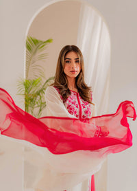 VINTAGE-3PC LAWN EMBROIDERED SHIRT WITH CHIFFON TYE&DYE DUPATTA AND TROUSER-BIC-4655