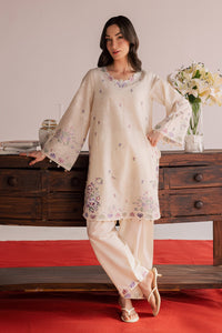 BATIK-2PIECE DHANAK EMBROIDERED SHIRT WITH DHANAK EMB SLEEVES-BIC-15024