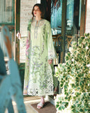 MUSHQ-3PC LAWN EMBROIDERED SHIRT WITH SILK PRINTED DUPATTA AND TROUSER-BIC-4908