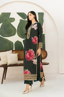 LULUSAR-3PC-SHAMOZE SILK PRINTED EMB SHIRT WITH SILK PRINTED DUPATTA AND SILK TROUSER-BIC-9013