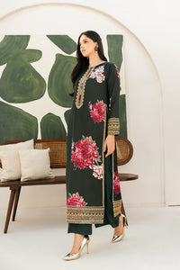 LULUSAR-3PC-SHAMOZE SILK PRINTED EMB SHIRT WITH SILK PRINTED DUPATTA AND SILK TROUSER-BIC-9013