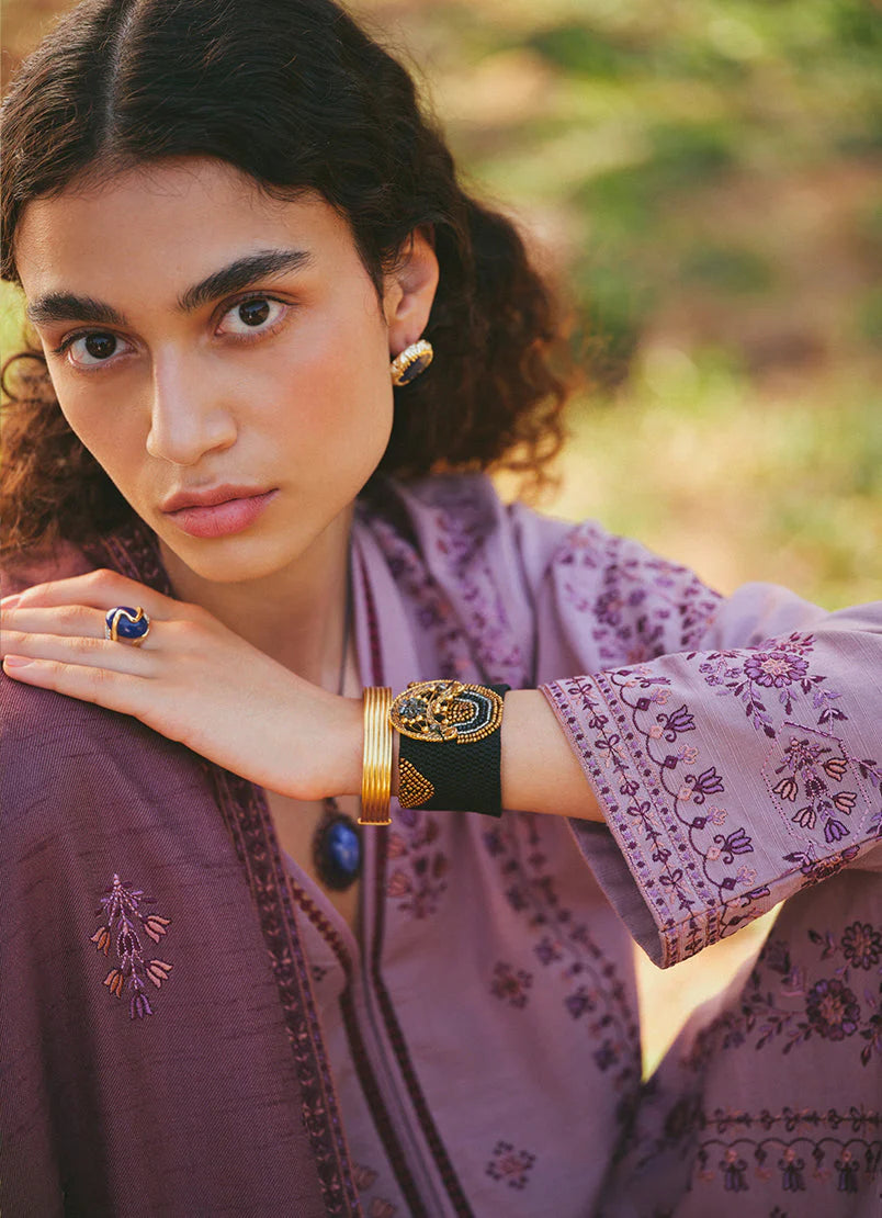 MARIA B - 3PC LAWN EMBROIDERED SHIRT WITH LAWN EMBROIDERED DUPATTA AND TROUSER-BIC-3517