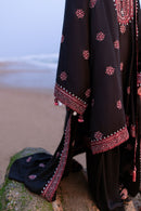 CROSS STITCH-3PC DHANAK EMBROIDERED SHIRT WITH DHANAK EMBROIDERED SHAWL AND TROUSER BIC-4336