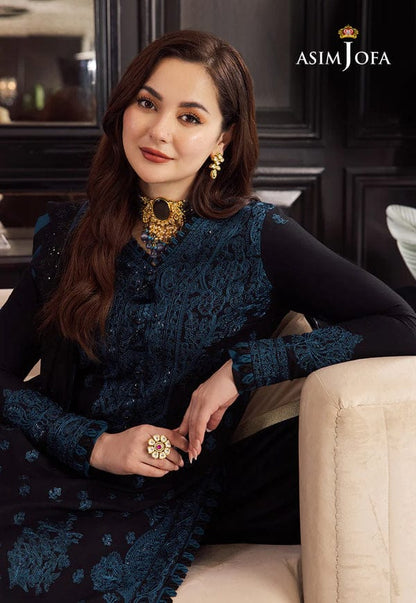 ASIM JOFA-3PC LAWN EMBROIDERED SHIRT WITH BAMBER CHIFFON EMBROIDERED DUPATTA AND LAWN TROUSER-BIC-3591