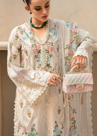 CRIMSON-3PC DHANAK EMBROIDERED SHIRT WITH CHIFFON EMBROIDERED DUPATTA & TROUSER-BIC-4005