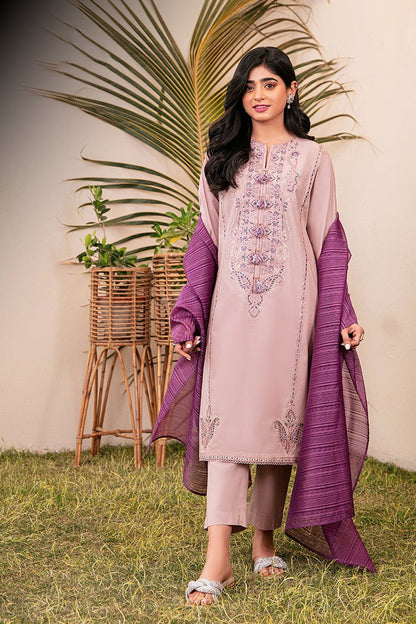ASIM JOFA- 3PC LAWN EMBROIDERED SHIRT WITH DIAMOND PRINTED DUPATTA AND TROUSER-BIC-2818