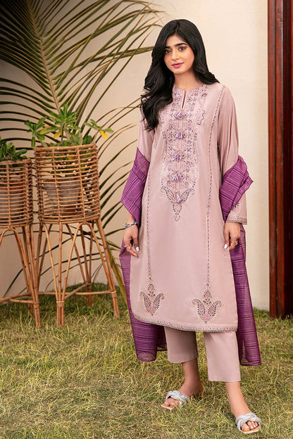 ASIM JOFA- 3PC LAWN EMBROIDERED SHIRT WITH DIAMOND PRINTED DUPATTA AND TROUSER-BIC-2818
