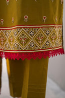 BRANDSINN-3PC LAWN EMBROIDERED SHIRT WITH LAWN EMBROIDERED READY TO WEAR DUPATTA-BIC-G01