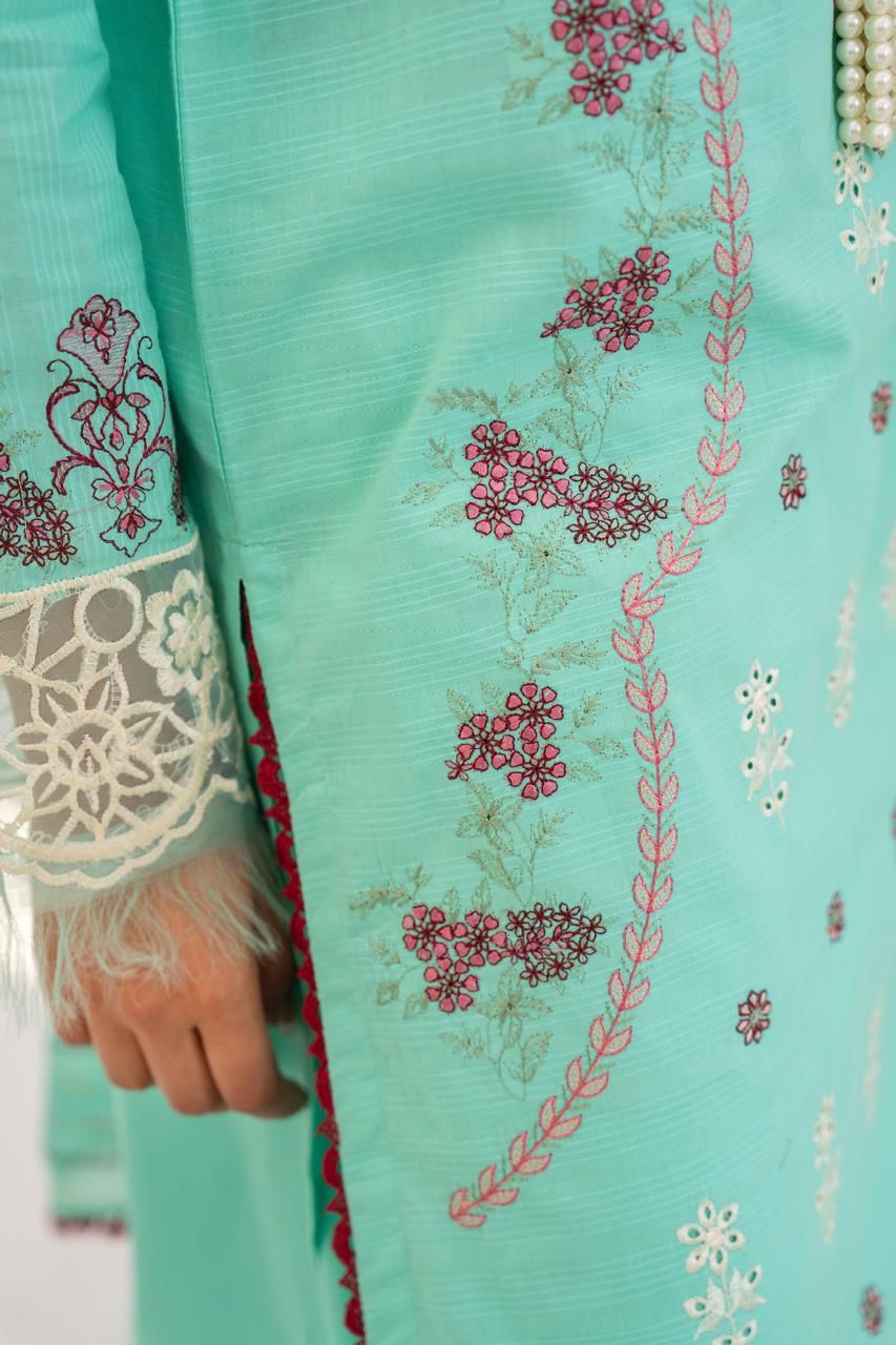 BRANDSINN-3PC LAWN EMBROIDERED SHIRT WITH LAWN  EMBROIDERED READY TO WEAR DUPATTA-BIC-02