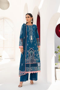 BRANDSINN-3PC LAWN EMBROIDERED SHIRT WITH LAWN  EMBROIDERED READY TO WEAR DUPATTA-BIC-04