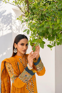 BRANDSINN-3PC LAWN EMBROIDERED SHIRT WITH LAWN  EMBROIDERED READY TO WEAR DUPATTA-BIC-05