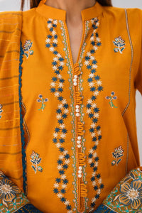 BRANDSINN-3PC LAWN EMBROIDERED SHIRT WITH LAWN  EMBROIDERED READY TO WEAR DUPATTA-BIC-05
