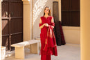 MIRAKHI-3PC LAWN CHIKENKARI EMBROIDERED SHIRT WITH LAWN JAQUARD PRINT DUPATTA -BIC-5400