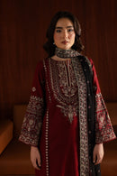 BATIK-3PC DHANAK EMBROIDERED SHIRT WITH CHIFFON EMBROIDERED DUPATTA AND EMB TROUSER BIC-4140