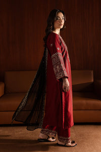 BATIK-3PC DHANAK EMBROIDERED SHIRT WITH CHIFFON EMBROIDERED DUPATTA AND EMB TROUSER BIC-4140