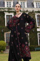 BAREEZE-3PC KARANDI EMBROIDERED SHIRT WITH KARANDI EMBROIDERED SHAWL AND TROUSER-BIC-4398