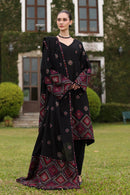 BAREEZE-3PC KARANDI EMBROIDERED SHIRT WITH KARANDI EMBROIDERED SHAWL AND TROUSER-BIC-4398