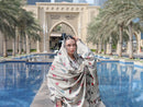BRANDSINN-3PC KARANDI PRINTED EMBROIDERED SHIRT WITH KARANDI PRINTED EMB SHAWL & PRINTED TROUSER-BIC-0125