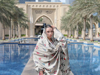 BRANDSINN-3PC KARANDI PRINTED EMBROIDERED SHIRT WITH KARANDI PRINTED EMB SHAWL & PRINTED TROUSER-BIC-0125