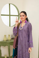 BRANDSINN-3PC KHADAR CUTWORK EMBROIDERED SHIRT WITH KASHMIRI JACQUARD WOOL SHAWL-BIC-1513