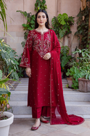 BATIK-3PC LAWN EMBROIDERED SHIRT WITH CHIFFON EMBROIDERED DUPATTA AND TROUSER-BIC-4865