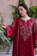 BATIK-3PC LAWN EMBROIDERED SHIRT WITH CHIFFON EMBROIDERED DUPATTA AND TROUSER-BIC-4865