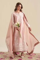 ZAIB-3PC LAWN EMBROIDERED SHIRT WITH CHIFFON EMB DUPATTA AND TROUSER-BIC-4915