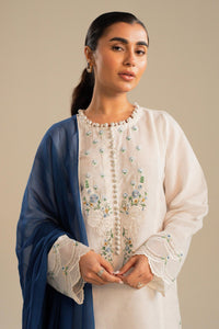 ZAHRA SHAH JAHAN 3PC DHANAK EMBROIDERED SHIRT WITH BAMBER CHIFFON EMBROIDERED DUPATTA AND TROUSER-BIC-4054
