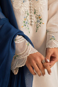ZAHRA SHAH JAHAN 3PC DHANAK EMBROIDERED SHIRT WITH BAMBER CHIFFON EMBROIDERED DUPATTA AND TROUSER-BIC-4054