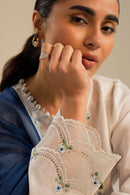 ZAHRA SHAH JAHAN 3PC DHANAK EMBROIDERED SHIRT WITH BAMBER CHIFFON EMBROIDERED DUPATTA AND TROUSER-BIC-4054