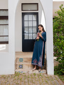 IZEL-3PC LAWN EMBROIDERED SHIRT WITH CHIFFON PRINTED DUPATTA AND TROUSER-BIC-4846