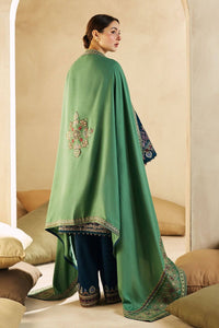 ZARA SHAH JAHAN- 3PC DHANAK EMBROIDERED SHIRT WITH DHANAK EMBROIDERED SHAWL AND EMB TROUSER-BIC-4211