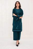 JAZMIN 2PC -DHANAK HEAVY EMBROIDERED WITH HEAVY EMBROIDERED SLEEVES -BIC-3121