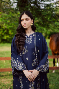 BATIK-3PC DHANAK EMBROIDERED SHIRT WITH CHIFFON EMBROIDERED DUPATTA AND TROUSER-BIC-5029