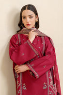SAPPHIRE-3PC LAWN EMBROIDERED SHIRT WITH CHIFFON PRINTED DUPATTA AND TROUSER-BIC-4627