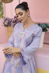 MIRAKHI-3PC LAWN EMBROIDERED SHIRT WITH KHAADI NET EMB DUPATTA & TROUSER-BIC-3805