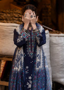 BATIK-3PC LAWN EMBROIDERED SHIRT WITH CHIFFOON PRINT DUPATTA AND EMB TROUSER-BIC-4603