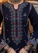 BATIK-3PC LAWN EMBROIDERED SHIRT WITH CHIFFOON PRINT DUPATTA AND EMB TROUSER-BIC-4603