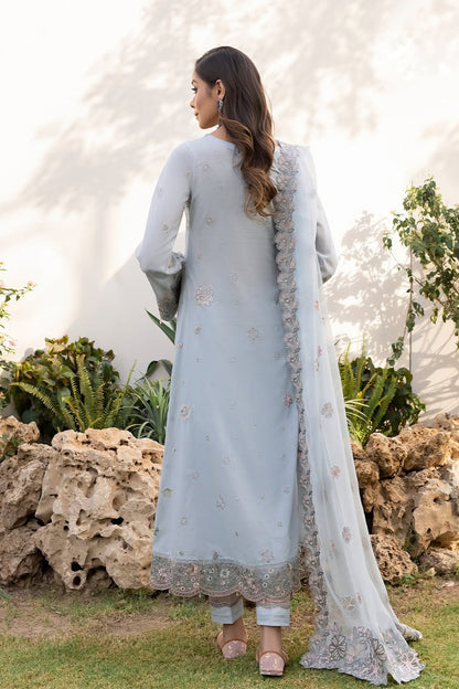 IZNIK-3PC LAWN EMBROIDERED SHIRT WITH CHIFFON EMBROIDERED DUPATTA & LAWN TROUSER-3608
