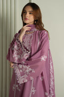 CROSS STITCH-3PC LAWN EMBROIDERED SHIRT WITH CHIFOON MBROIDRERD DUPATTA & TROUSER-BIC-4501