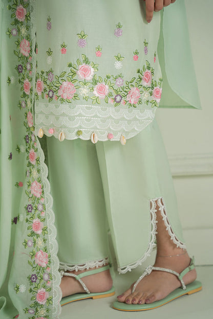 CROSS STITCH-3PC LAWN EMBROIDERED SHIRT WITH MONARK EMBROIDERED DUAPATTA AND TROUSER-BIC-3695